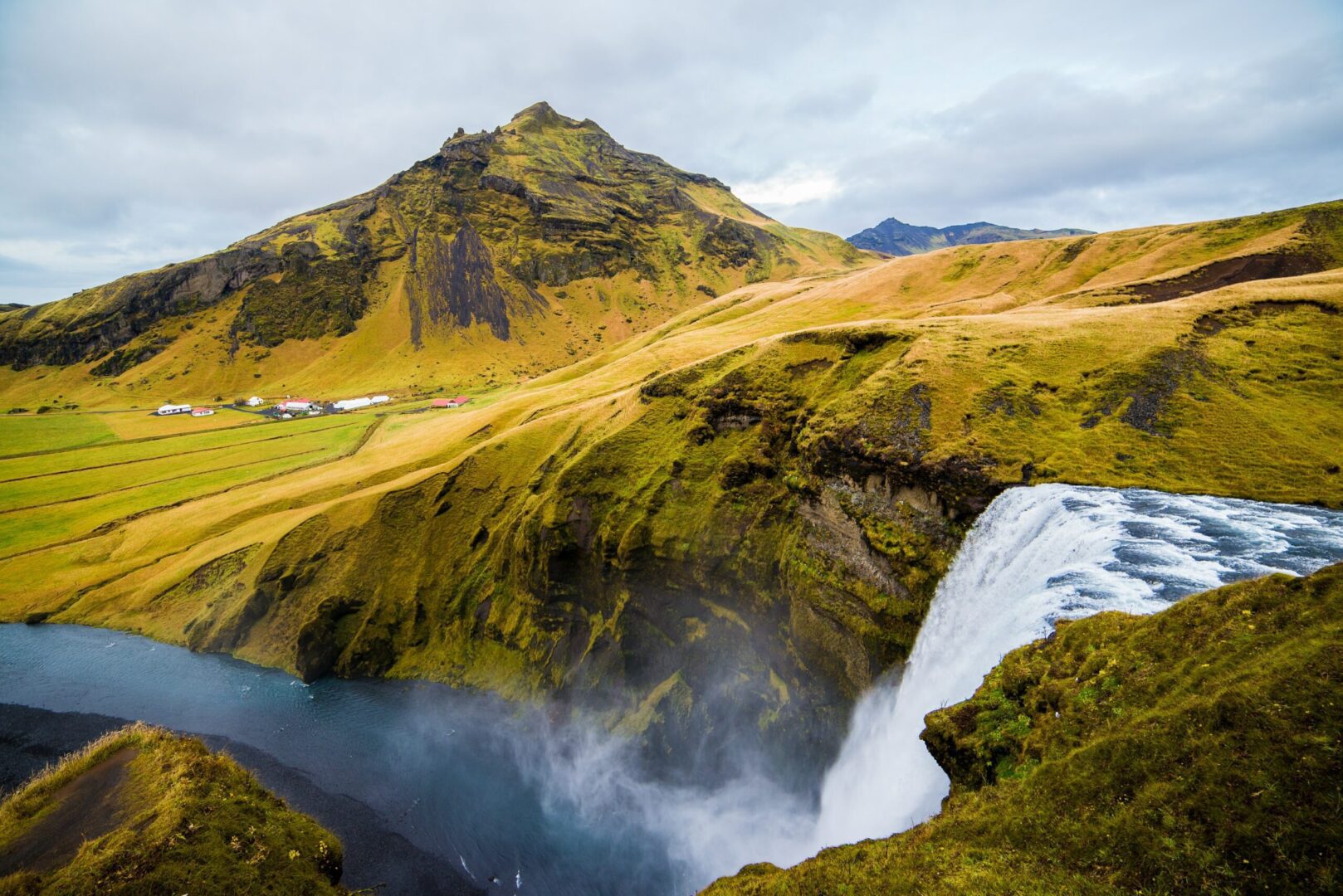 Skogafoss waterfall in southern Iceland by Chris Ried