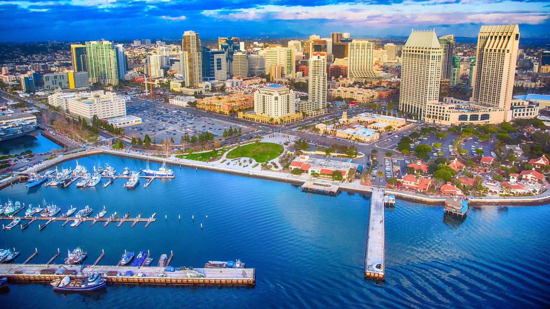 Downtown San Diego Skyline Aerial