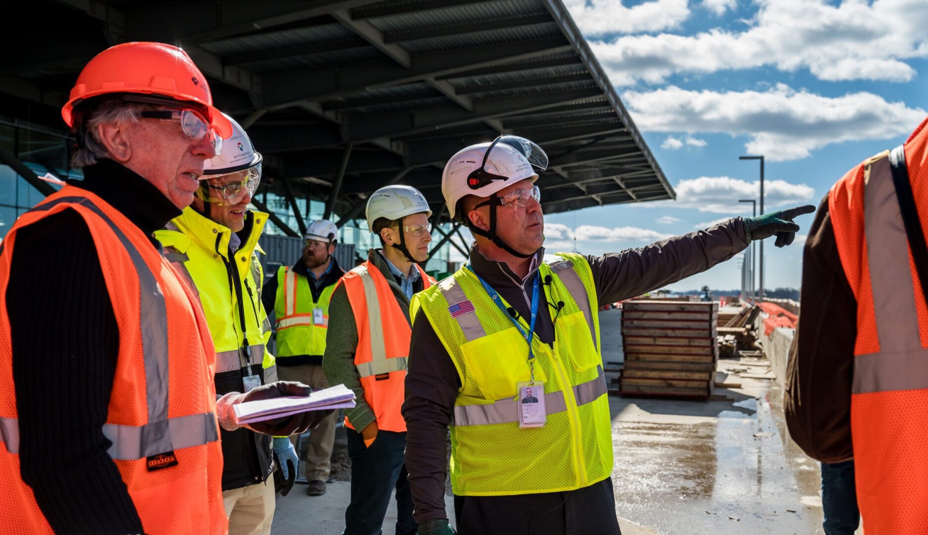 Media at the new terminal